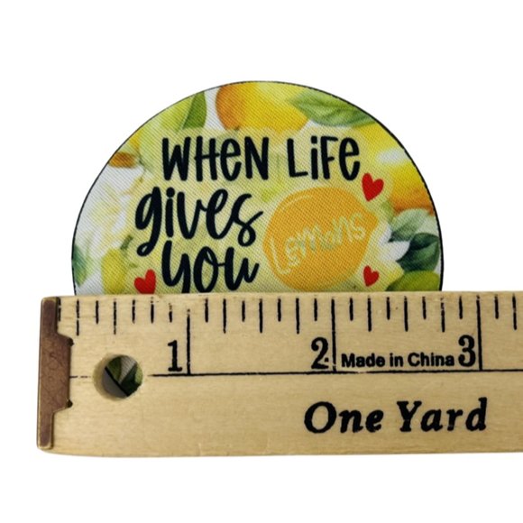 Car Coasters When Life Gives You Lemons Throw Them At Somebody Sarcasm Set of 2 - Picture 6 of 9